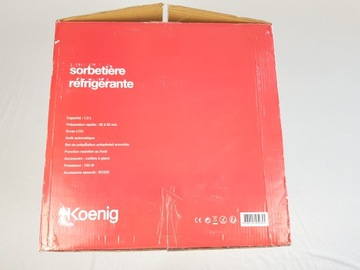 Аппарат для мороженого H. Koenig HF250 серебро 150Вт 1,5л
