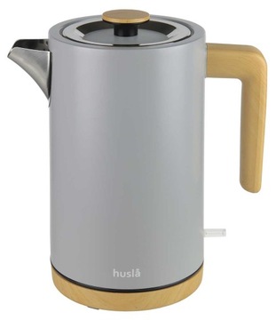 CZAJNIK ELEKTRYCZNY HUSLA 1,5L szary LOFT DESIGN