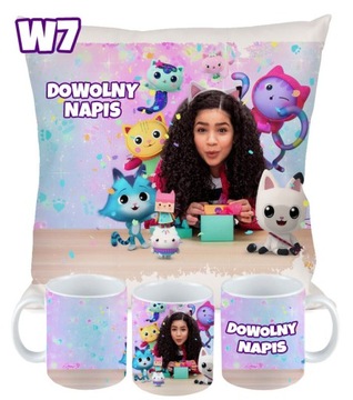 НАБОР ПОДУШКА КРУЖКА CAT GABI HOUSE ПОДАРОК ​​+ ИМЕННОЙ ПОДАРОК ​​РАЗЛИЧНЫЕ ДИЗАЙНЫ