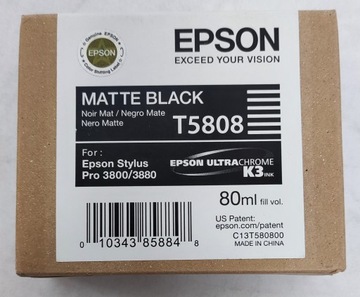 Tusz Epson T5808 Matte Black Stylus3800 C13T580800