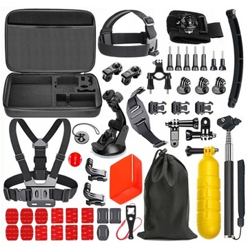 ZESTAW XL AKCESORIÓW 49w1 do GoPro HERO 12 11 10 9 8 7 6 BLACK