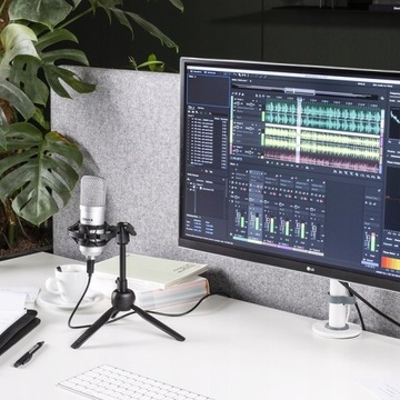 СТУДИЙНЫЙ МИКРОФОН USB ПК/ ШТАТИВ/ ГЕЙМЕР/ YOUTUBE