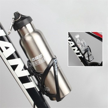 Белый стиль Прочная клетка для бутылки с водой на велосипеде