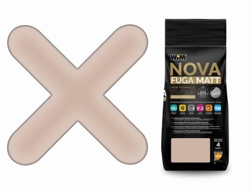 FUGA cementowa NOVA MATT elastyczna KARMEL 5 kg