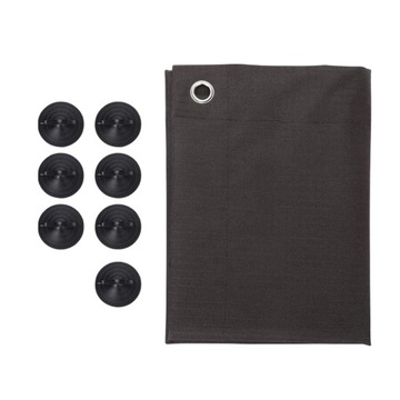 Дорожные шторы Портативные термостойкие серые 48