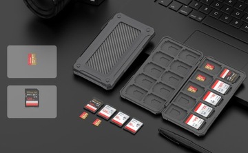 Чехол для 20 карт SD и 20 карт Micro SD.