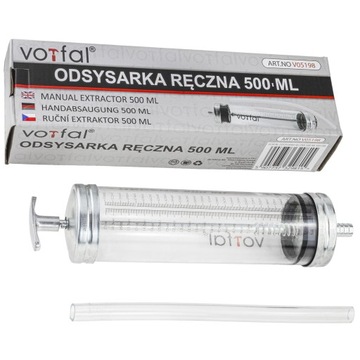 WYSYSARKA ODSYSARKA 0,5 L POMPKA OLEJU PŁYNU 500 ML STRZYKAWKA