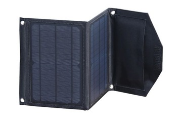 Солнечное зарядное устройство USB, солнечная панель, складная, 14 Вт.