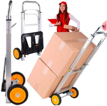 wózek składany transportowy 90kg mały na kółkach do transportu towarowy