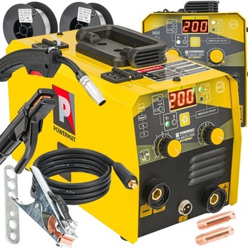 SPAWARKA INWERTOROWA MIGOMAT MIG MAG MMA FLUX TIG LIFT 200A SYNERGIA ZESTAW