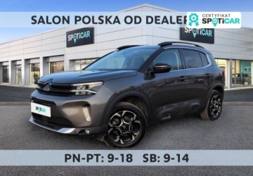 Citroen C5 Aircross SUV Facelifting 1.2 PureTech 131KM 2023 Citroen C5 Aircross 1.2 PureTech Shine EAT8 SalonPL FVat Od Reki Zadbany