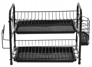 ПОДДОН ДЛЯ СУШКИ ПОСУДЫ 2X ГОРИЗОНТАЛЬНЫЙ МЕТАЛЛ. ЧЕРНЫЙ