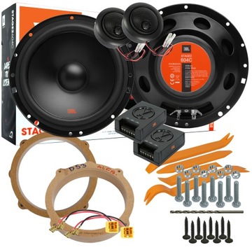 JBL STAGE2 604C GŁOŚNIKI ALFA ROMEO 147 159 PRZÓD