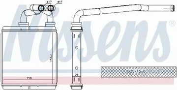 NISSENS 73675 NÁHRADA TEPLÁ TOPENÍ INTERIÉR