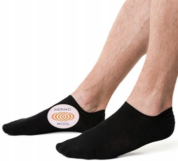 skarpetki męskie STOPKI wełna MERINO steven 130 czarne # 41-43