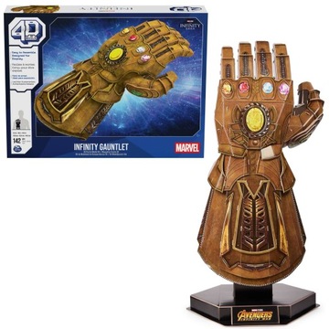 MARVEL RĘKAWICA THANOSA MODEL PUZZLE 3D INFINITY GAUNTLET 4D BUILD