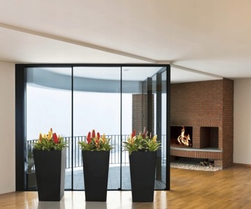 Самолеты для балкона с пластиковыми садовыми цветочными горшками для большой террасы