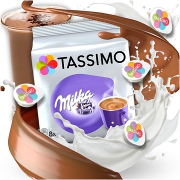 Шоколадные капсулы для эспрессо-машины Tassimo Milka Горячий шоколад 8 шт.