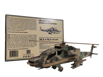 3D пазл Сборная модель ВЕРТОЛЕТА BOEING APACHE