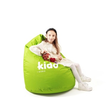 Pufa dla dzieci Diablo Chairs KIDO Dla dzieci Tkanina Zielony