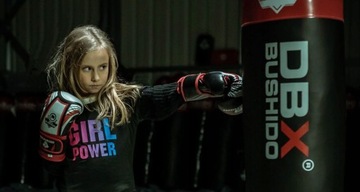 Детский боксерский мешок + перчатки и крепежный набор для бокса бусидо