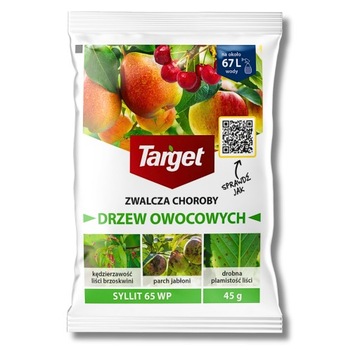 SYLLIT 65 WP Grzybobójczy Zwalcza Choroby Drzew Owocowych Target 45 g