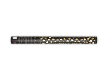 TUBA STRZELAJĄCA gwiazdkami konfetti złote 60cm