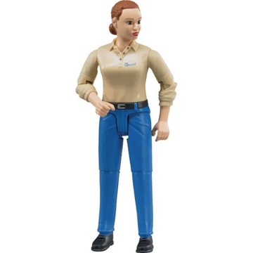 Bruder Figurka kobieta niebieskich spodniach 60408