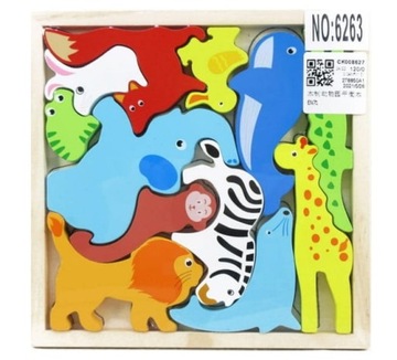 БЛОКИ ЖИВОТНЫЕ ДЕРЕВЯННЫЕ ПАЗЛЫ ЗООПАЗЛЫ