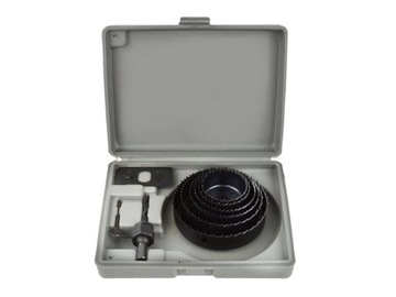 Zastaw 8 otwornic 51-102 mm do drewna, karton-gips