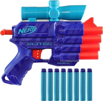 PISTOLET NERF ELITE 2.0 PROSPECT QS-4 WILD EDITION + 8 STRZAŁEK