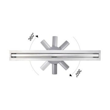 ODPŁYW LINIOWY 100 CM SLIM RUSZT ODWRACALNY HAGSER
