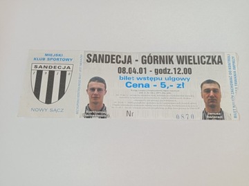 SANDECJA NOWY SĄCZ - GÓRNIK WIELICZKA 08-04-2001