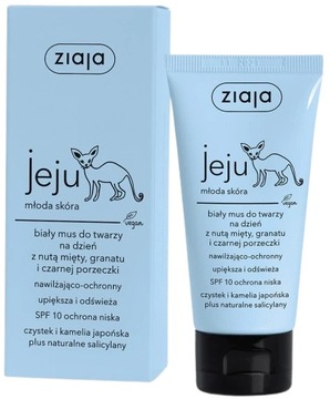 Ziaja Jeju Młoda Skóra biały mus do twarzy 50ml