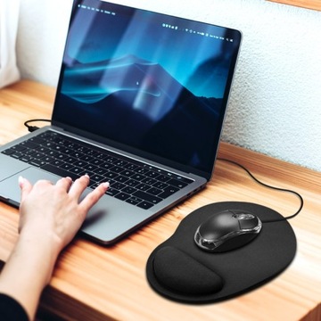 ГЕЛЕВЫЙ КОВРИК ДЛЯ МЫШИ ЦВЕТ НА ЗАПЯСТЬЕ