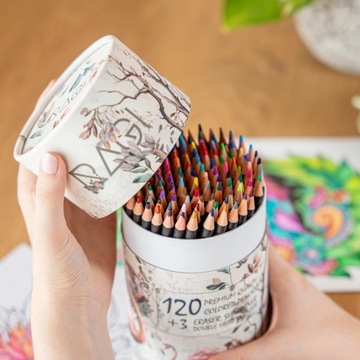 Профессиональные карандашные мелки, набор карандашей для рисования, 123 цвета, футляр