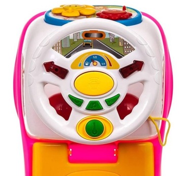 Игрушечная машинка-толкатель на ходунках 3 в 1, роскошные звуки большого игрового автомобиля