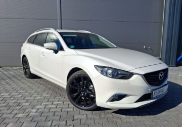 Mazda 6 III Kombi 2.2 SKYACTIV-D I-ELOOP 150KM 2015 Mazda 6 bezwypadekserwis aso1wlascicielorg lakierbiala perlajak nowa, zdjęcie 22