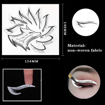 Makijaż oczu szablony skrzydlaty Eyeliner sza