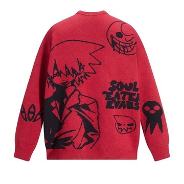 y2k Harajuku vintage cartoon anime knitted sweater