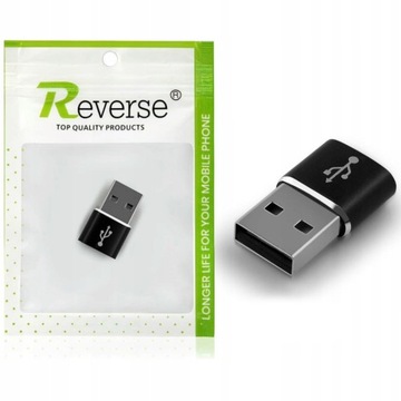 Переходник-переходник с USB Type C на разъем USB REVERSE Type C/USB Черный