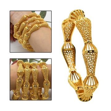 Luksusowe bransoletki z Bliskiego Wschodu, biżuteria dla nowożeńców, złoto