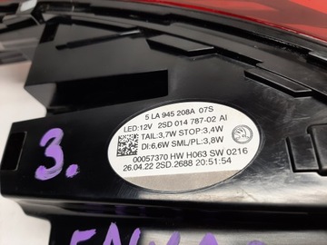 SKODA ENYAQ IV 5LA945208A SVĚTLO PRAVÝ ZADNÍ