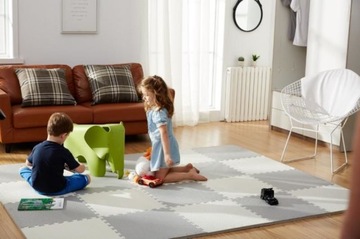 БОЛЬШОЙ КОВРИК ПЕННЫЙ ПАЗЛ 62х62СМ 4 ШТ.