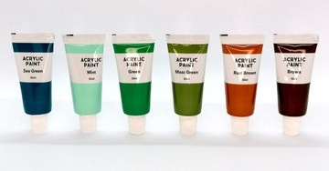 FARBY AKRYLOWE 24 KOLORY po 22 ml DUŻY ZESTAW 627