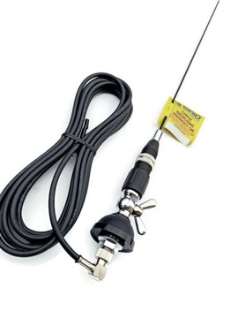 ANTENA CB SIRIO MINI SNAKE CZARNA 65cm kabel 6 m