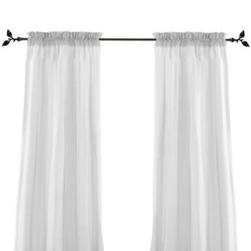 Концы карнизов Черные шторы Хрустальные ручки