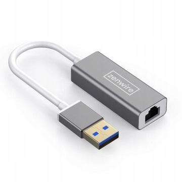 KARTA SIECIOWA Zewnętrzna ADAPTER USB 3.0 ETHERNET RJ45 GIGABIT 1000 MBPS