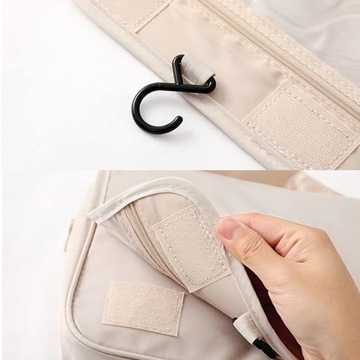 Женская мужская подвесная дорожная косметичка с подвеской, бежевый SEOL