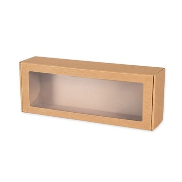 Pudełko fasonowe z okienkiem OTWARTA FALA bardzo solidne 400X150X100CM 1153